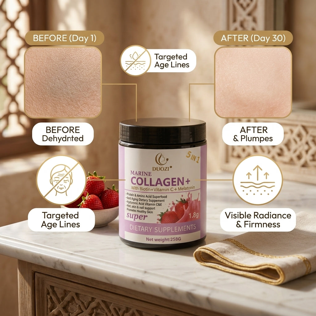 Super Marine Collagen Powder with Biotin, Vitamin C & Melatonin – image 3