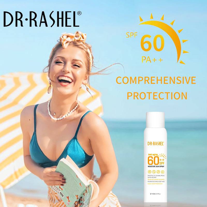 Dr. Rashel Sun Spray SPF 60++ 150ml – Lightweight Sunscreen Spray for Face & Body