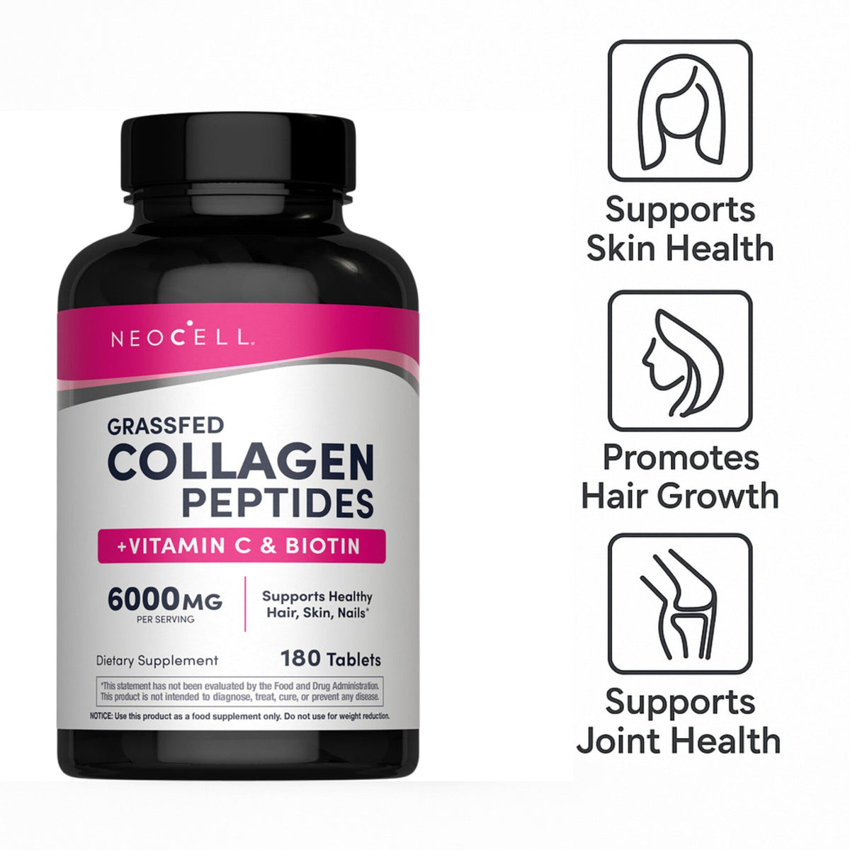 NeoCell Grassfed Collagen Peptides + Vitamin C & Biotin – image 4