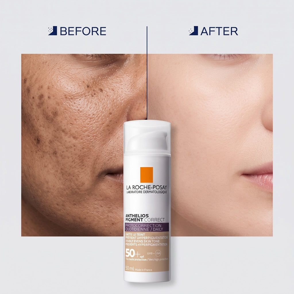 La Roche-Posay Anthelios Pigment Correct SPF 50+ Light 50ml – Tinted Sunscreen for Dark Spots
