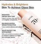 Anua Rice 70+ Ceramide Glow Milky Toner milky texture