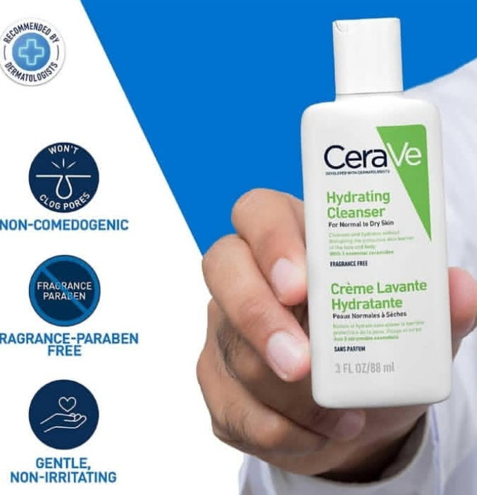 CeraVe Hydrating Cleanser non-foaming texture