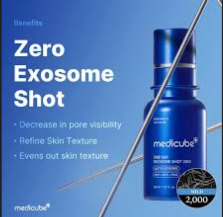 Medicube Zero Exosome Shot 2000 PPM spicule serum texture