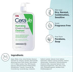 CeraVe Hydrating Cream-to-Foam Cleanser cream foaming texture