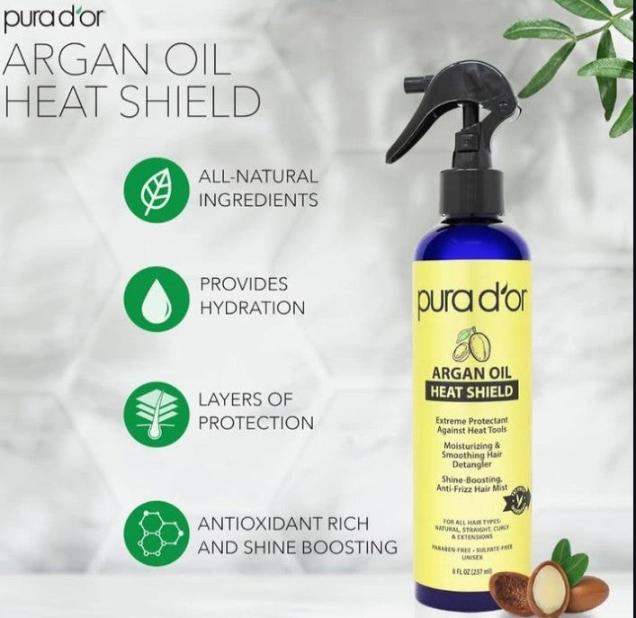 PURA D'OR Argan Oil Heat Shield Protectant Spray – image 6