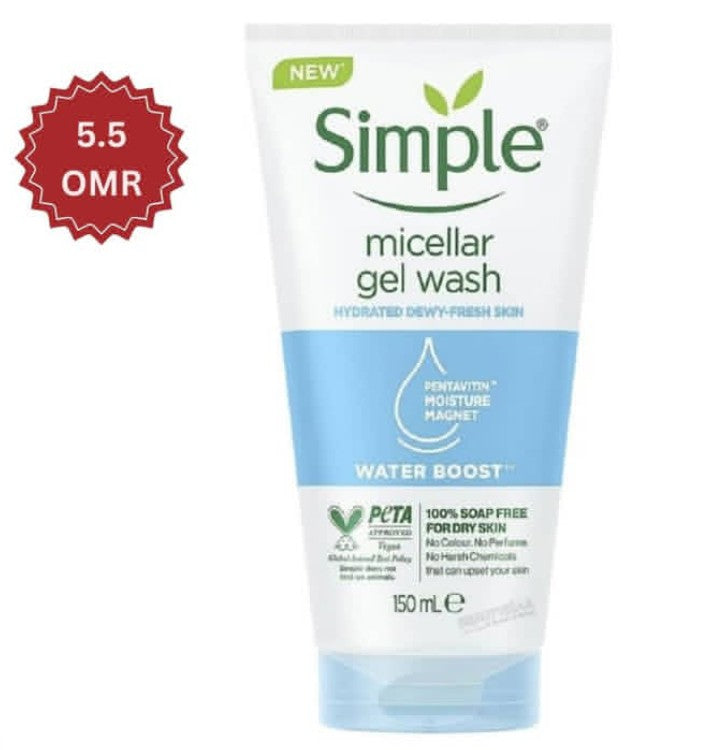 Simple Micellar Gel Wash Water Boost
