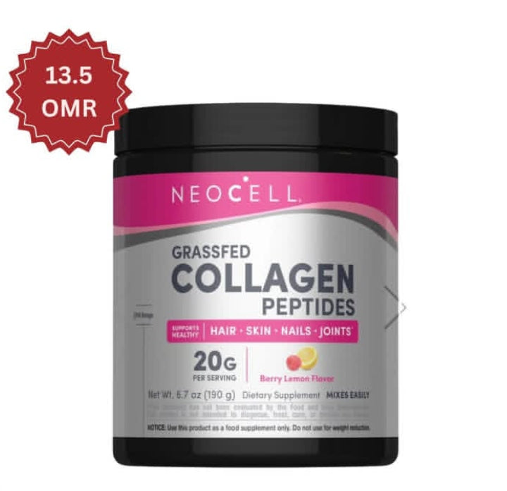 NeoCell Grass-Fed Collagen Peptides Berry Lemon