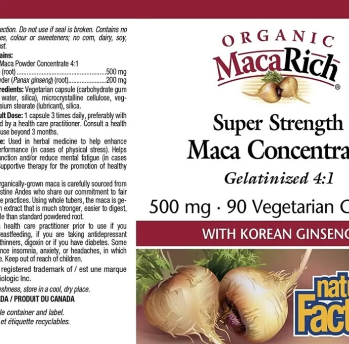 Natural Factors Organic MacaRich Super Strength Maca Concentrate – image 3