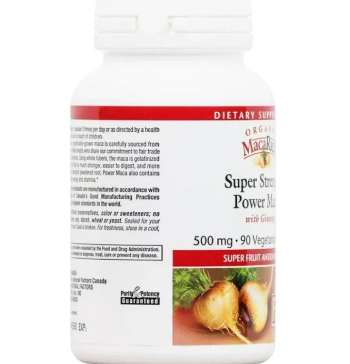 Natural Factors Organic MacaRich Super Strength Maca Concentrate – image 4