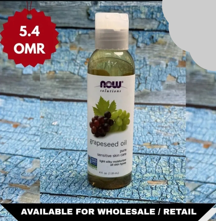 NOW Solutions 100% Pure Grapeseed Oil
