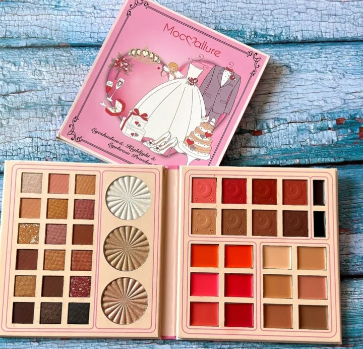Eyeshadow & Highlight & Eyebrow Powder Palette