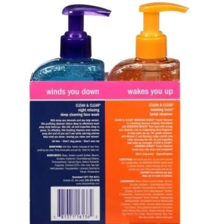 Clean & Clear Day/Night Cleanser 2-Pack