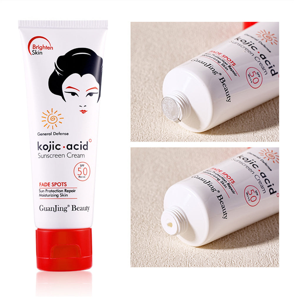 Kojic Acid Sunscreen SPF 50 – Brightening Sunblock Cream for Dark Spots (50g)