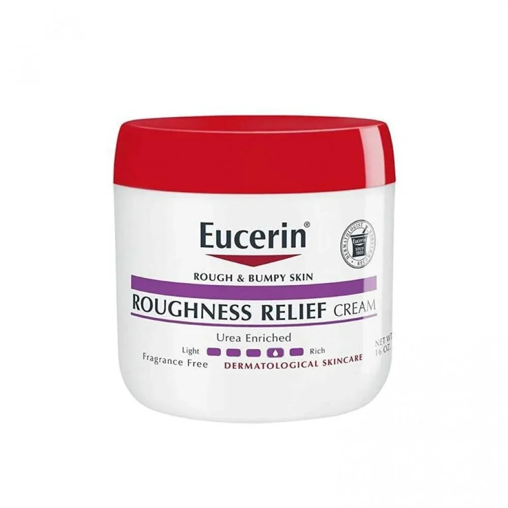 Eucerin Roughness Relief Cream 454g fragrance-free jar for rough, dry skin