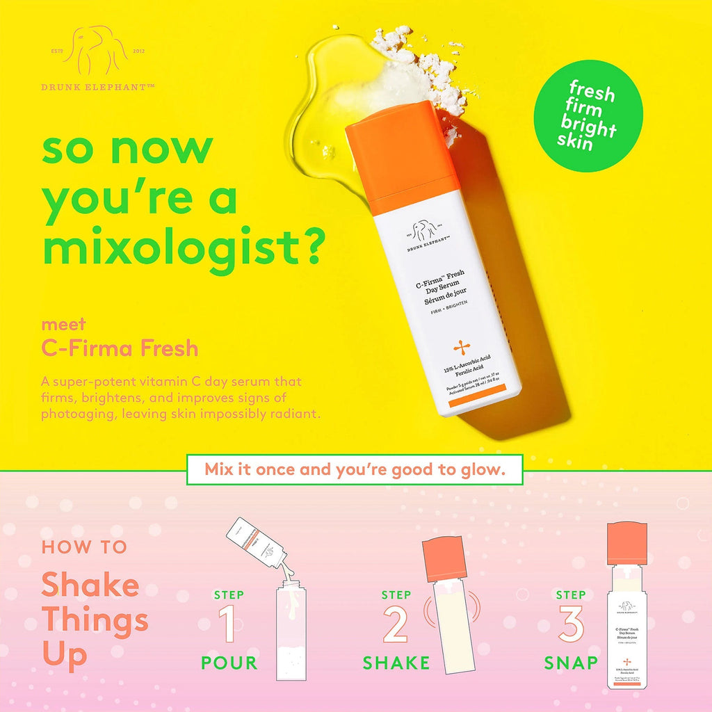 Drunk Elephant C-Firma Fresh Day Serum – Vitamin C Brightening Serum