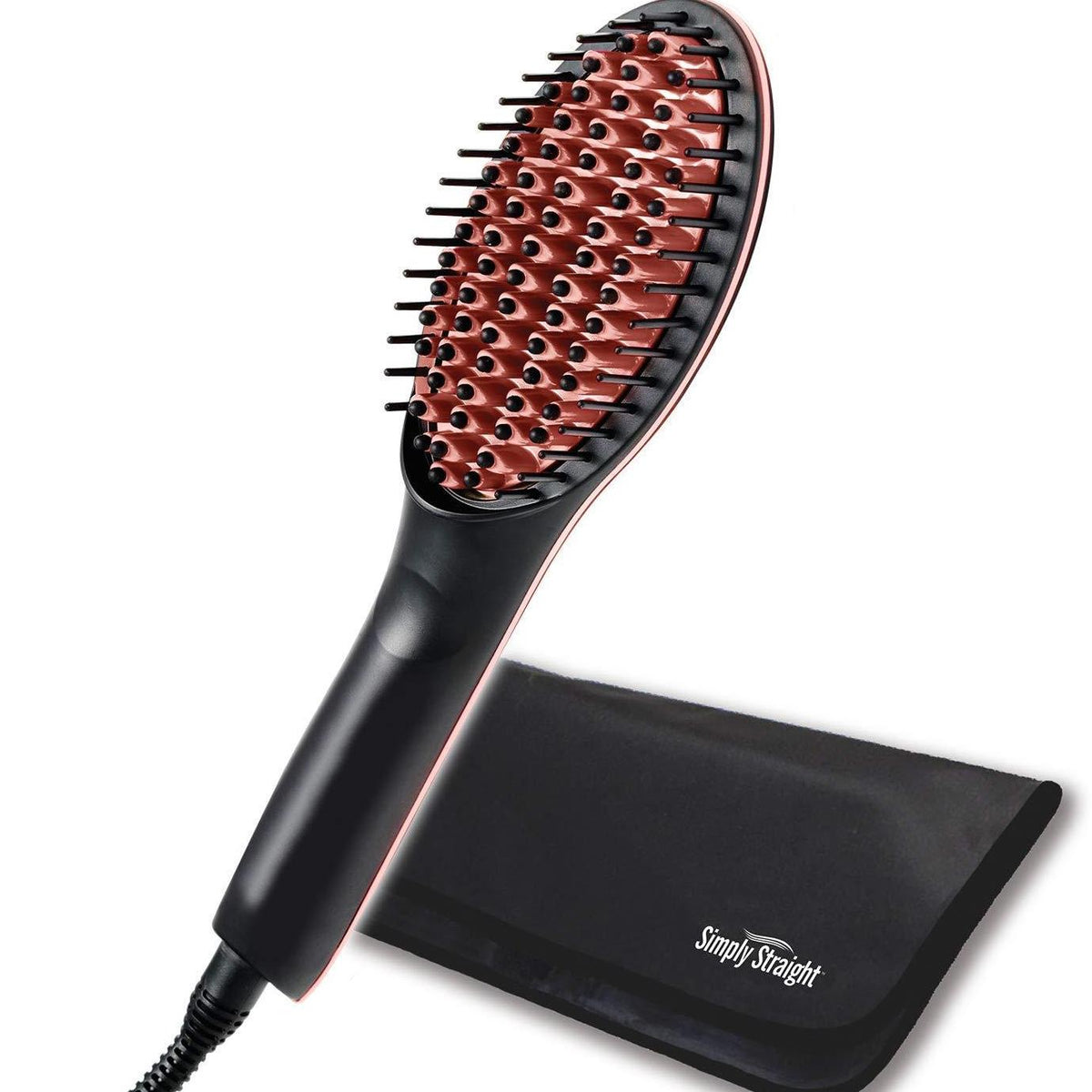 HELI Hair Straightener Brush H-010 – Heated Straightening Brush for Smooth Hair