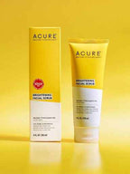 Acure Brightening Facial Scrub – Sea Kelp & Green Clay Exfoliator for Dull Skin