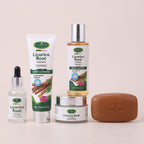 Disaar 5pcs Licorice Root Face Skincare Set Anti-freckle Whitening Serum Fade Acne Marks Moisturizing Soap Cream Essence Oil Kit
