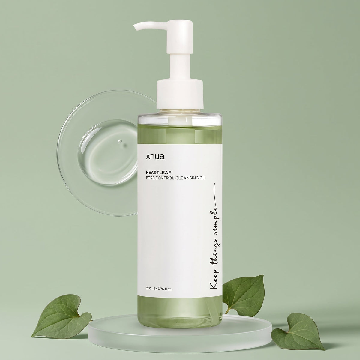 Anua Heartleaf Pore Control Cleansing Oil 200ml – Makeup & Blackhead Removing Oil Cleanser