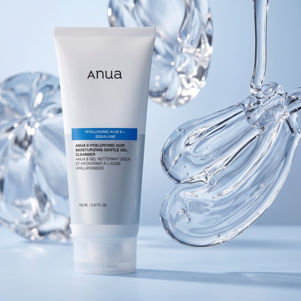 Anua Hyaluronic Acid + Squalane Cleanser – Gentle Gel Cleanser for Dry Skin