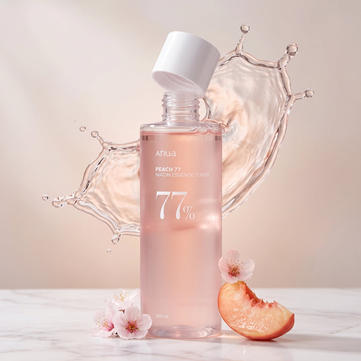 Anua Peach 77 Niacin Essence Toner – Brightening Hydrating Toner for Dull Skin