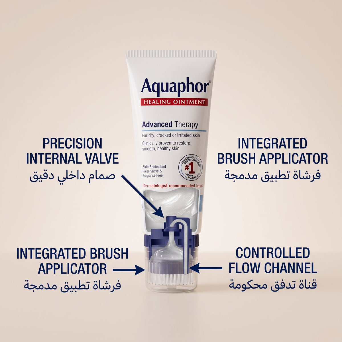 Aquaphor Healing Ointment – Multi-Purpose Repair Balm for Dry, Cracked Skin & Lips