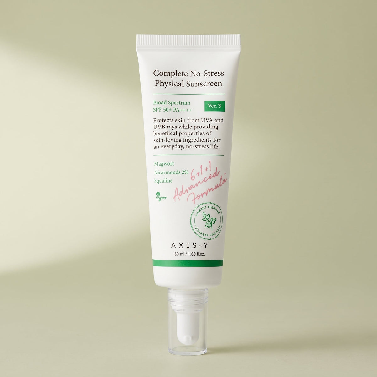 AXIS-Y Complete No-Stress Physical Sunscreen SPF 50+ – Mineral Sunscreen for Sensitive Skin