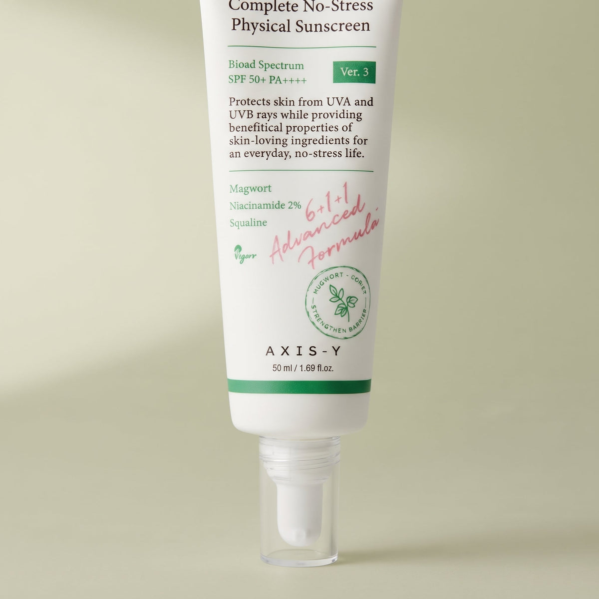 AXIS-Y Complete No-Stress Physical Sunscreen SPF 50+ – Mineral Sunscreen for Sensitive Skin