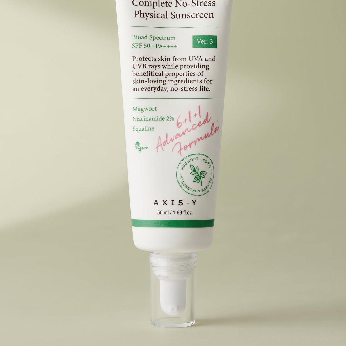 AXIS-Y Complete No-Stress Physical Sunscreen SPF 50+ – Mineral Sunscreen for Sensitive Skin