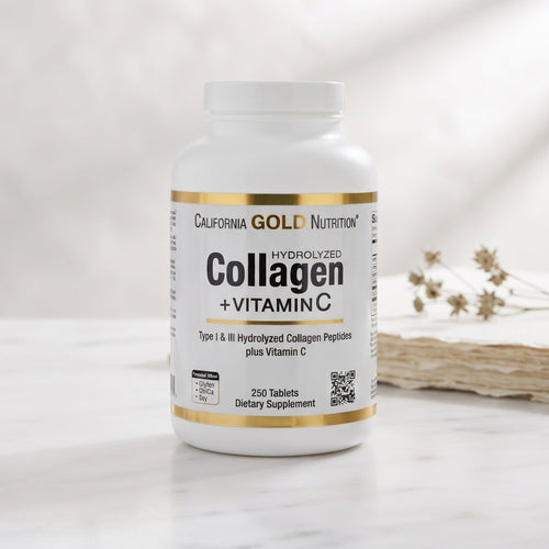 California Gold Nutrition, Hydrolyzed Collagen Peptides + Vitamin C – image 2
