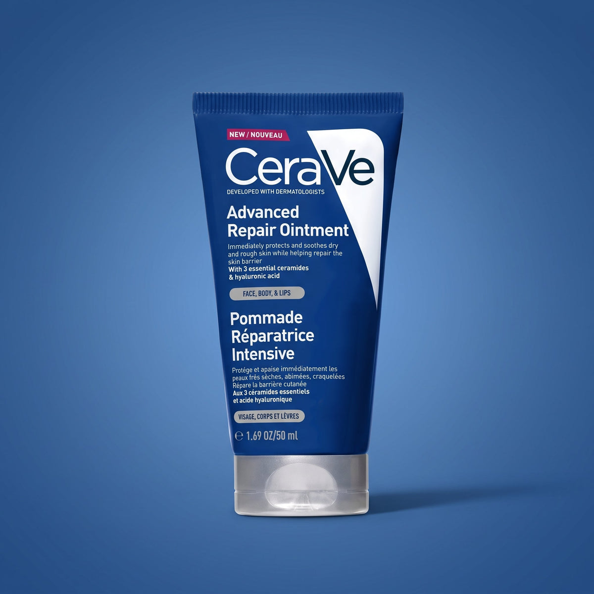 CeraVe Advanced Repair Ointment 50ml – For Very Dry, Chapped Skin (Face, Body & Lips)