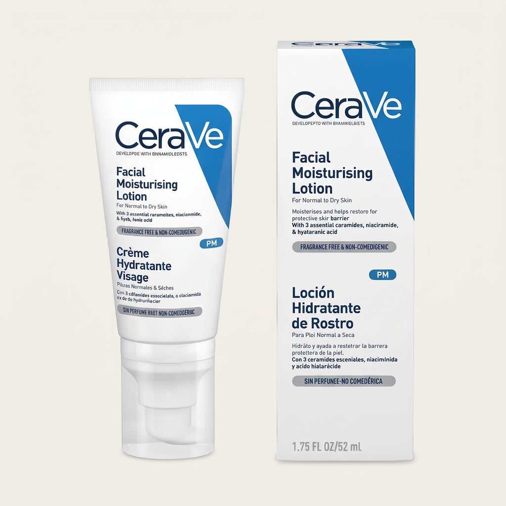 CeraVe PM Facial Moisturising Lotion 52ml – Niacinamide Night Moisturiser
