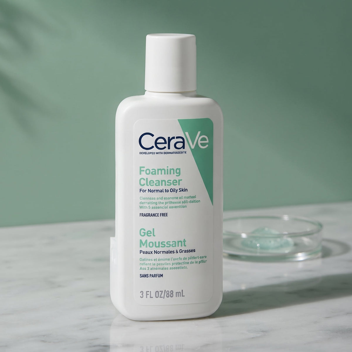 CeraVe Foaming Facial Cleanser (Travel Size) – Face Wash for Normal to Oily Skin
