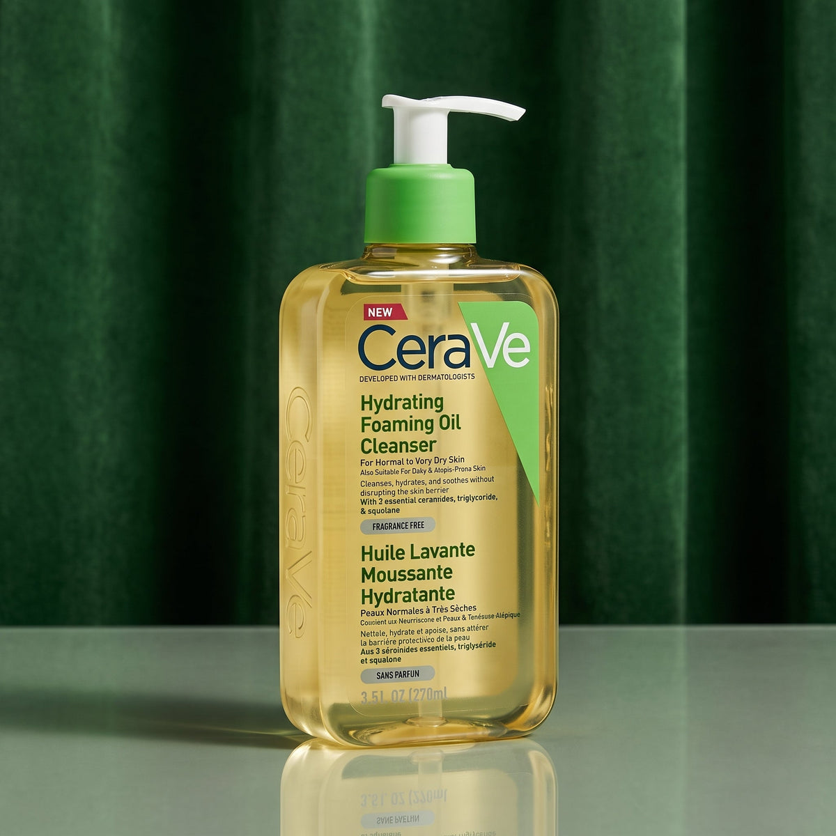 CeraVe Hydrating Foaming Oil Cleanser 237ml – For normal to Very Dry Skin