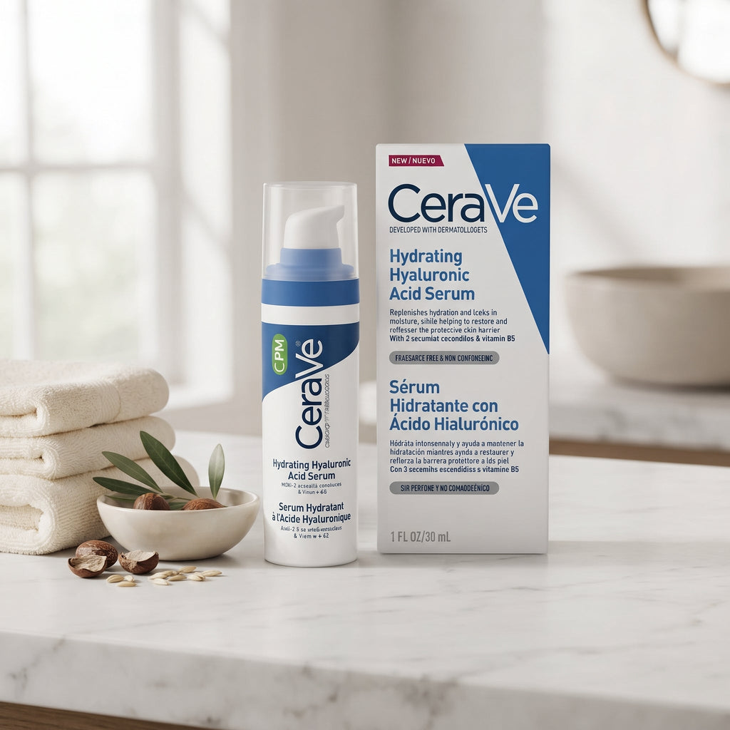 CeraVe Hydrating Hyaluronic Acid Serum 30ml – Face Serum with Ceramides
