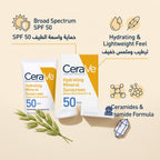 CeraVe Hydrating Mineral Sunscreen SPF 50 Face 75ml – Zinc Oxide for Sensitive Skin