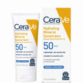 CeraVe Hydrating Mineral Sunscreen SPF 50 Face 75ml – Zinc Oxide for Sensitive Skin