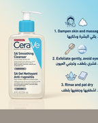 CeraVe SA Smoothing Cleanser – Salicylic Acid Face & Body Wash for Rough, Bumpy Skin
