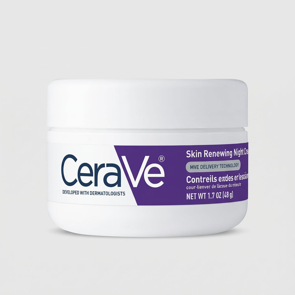 CeraVe Skin Renewing Night Cream – Peptide Night Moisturiser for Dull, Tired Skin