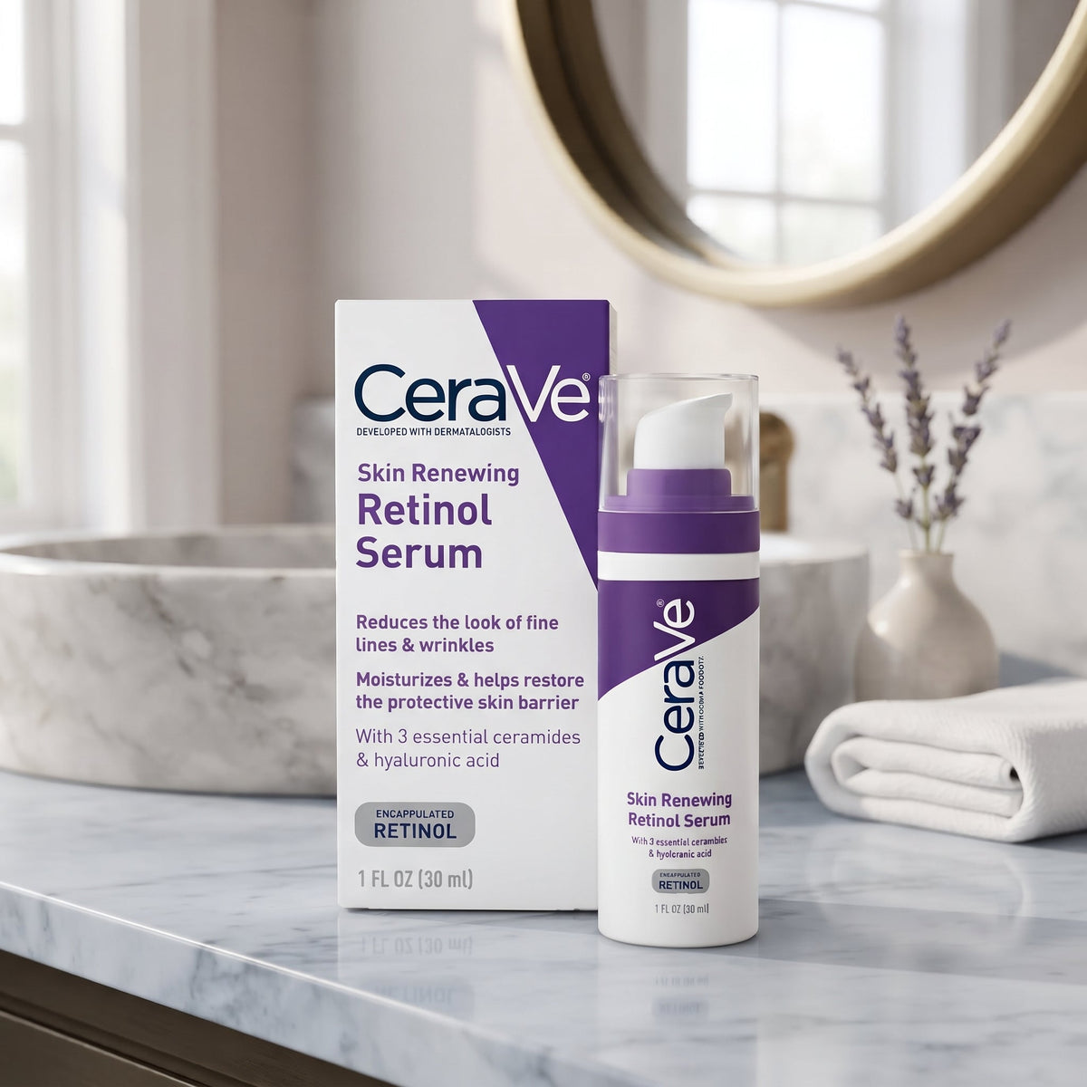 CeraVe Skin Renewing Retinol Serum 30ml – Fine Lines & Wrinkles