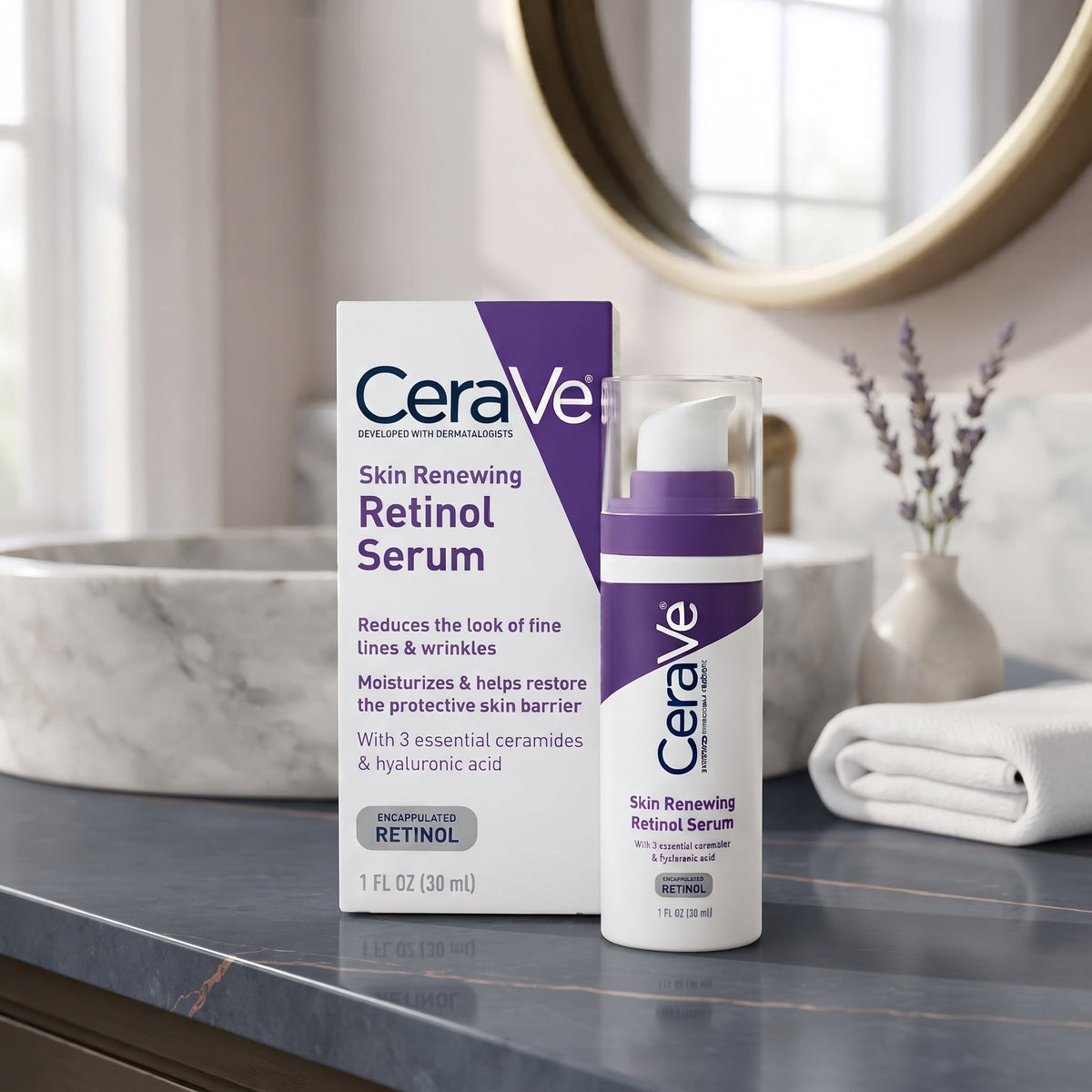 CeraVe Skin Renewing Retinol Serum 30ml – Fine Lines & Wrinkles