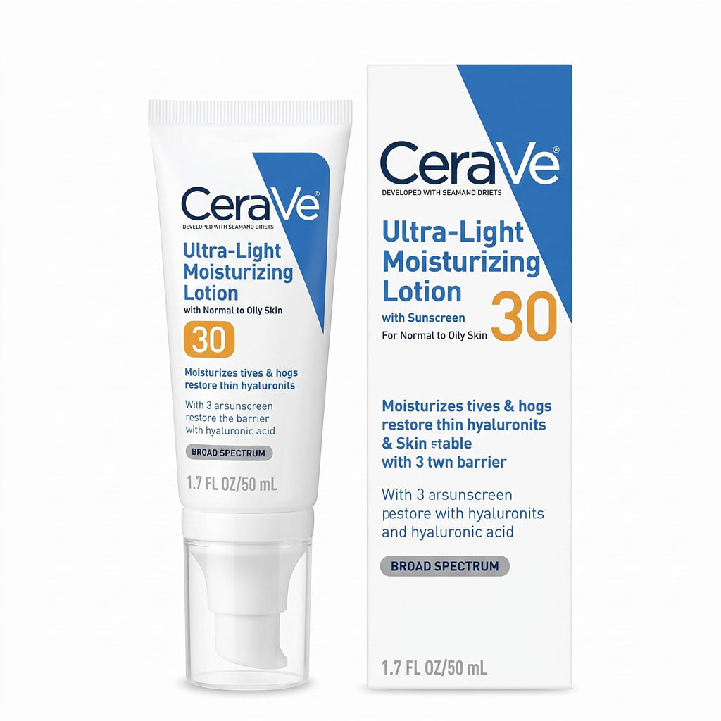 CeraVe Ultra-Light Moisturising Lotion with Sunscreen SPF 30 50ml – Oil-Free