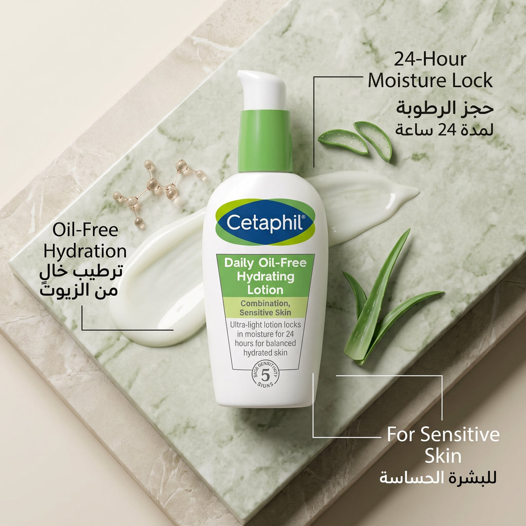 Cetaphil Daily Hydrating Lotion 88ml – Hyaluronic Acid Face Lotion