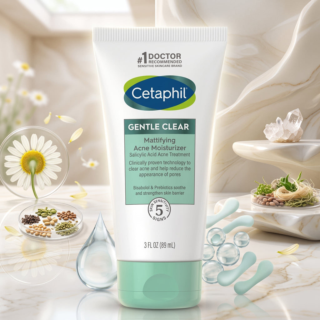 Cetaphil Gentle Clear Acne Moisturiser 89ml – Salicylic Acid, Oil-Free