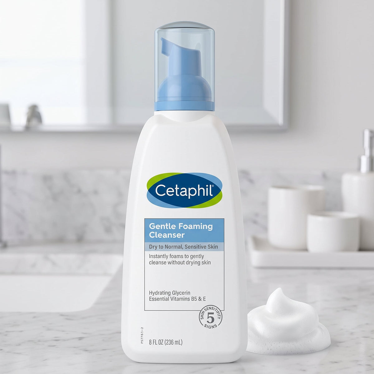 Cetaphil Gentle Foaming Cleanser 236ml – Foaming Wash for Sensitive Skin – image 6