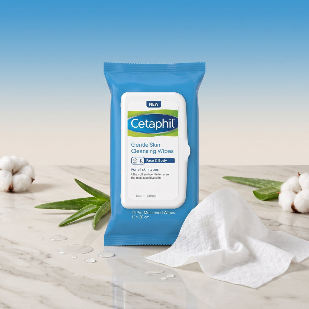 Cetaphil Gentle Skin Cleansing Wipes – Face Wipes for Sensitive Skin