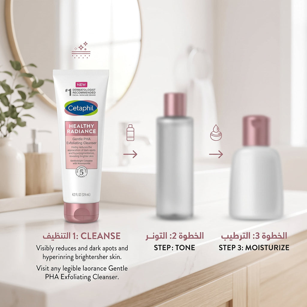 Cetaphil Healthy Radiance PHA Cleanser 124ml – Brightening Face Wash