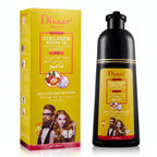 Speedy Hair Color Shampoo 100% Cover Gray White Hair Easy To Use Long Lasting 400ml/13.53fl.oz (Gold) – image 4