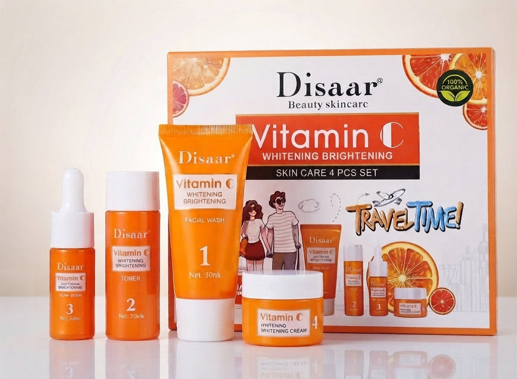Vitamin C Skincare Set 4-Piece (Wash, Toner, Cream, Serum)