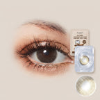 Unisex Contact Lenses, Natural and Beauty Collection Cosmetic Contact Lenses, 12 Months Disposable with Case- Ochre – image 2